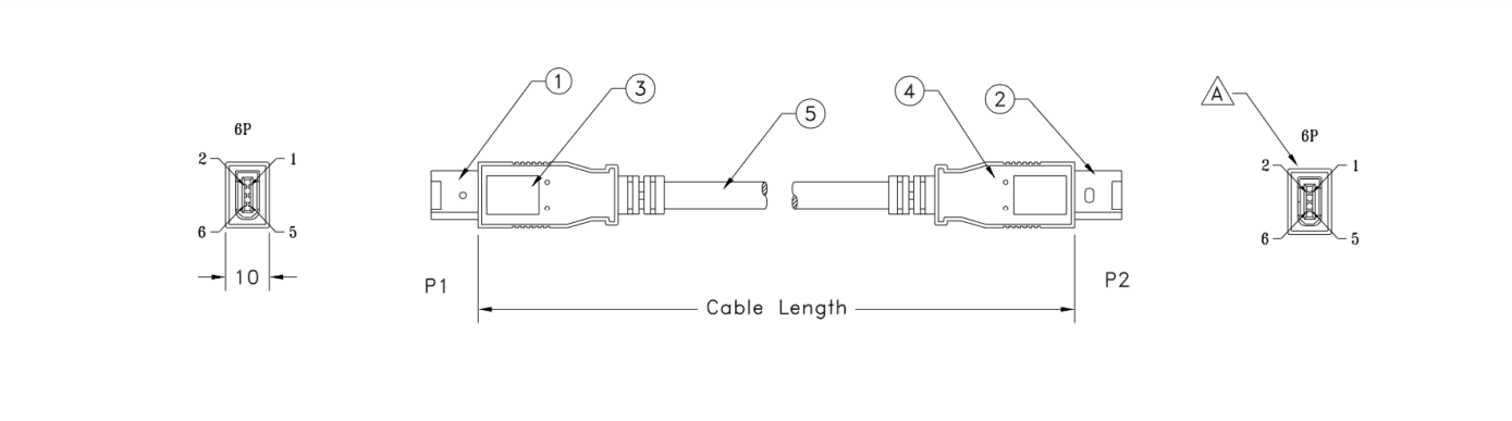 Fire wire cable